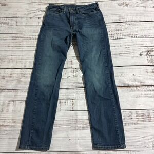 Levi's 502 Jeans Blue Denim Pants Men's Size 34x34 (Fits 32x32)